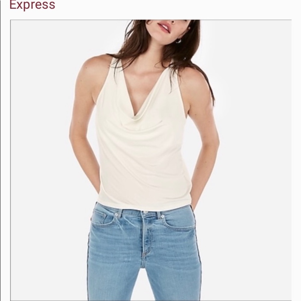 Express white sexy tank